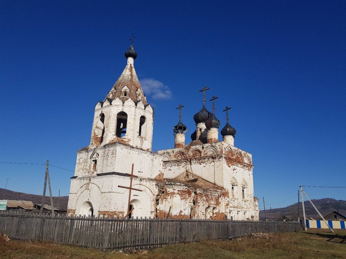 Успенская Церковь в Калинино Забайкальский край